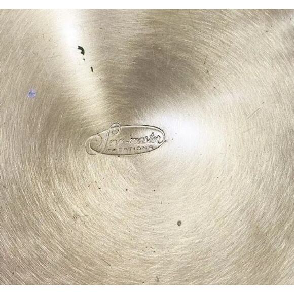 Serv-Master Creations Mid Century Modern Faux Alligator Chrome Ice Bucket - Picture 7 of 8